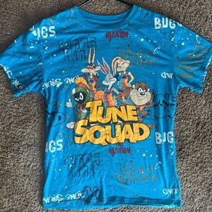 Vintage Men's Looney Tunes Space Jam T-Shirt Size S Tune Squad